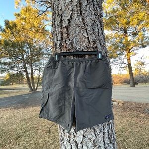 Grey Patagonia 5” inseam baggie shorts